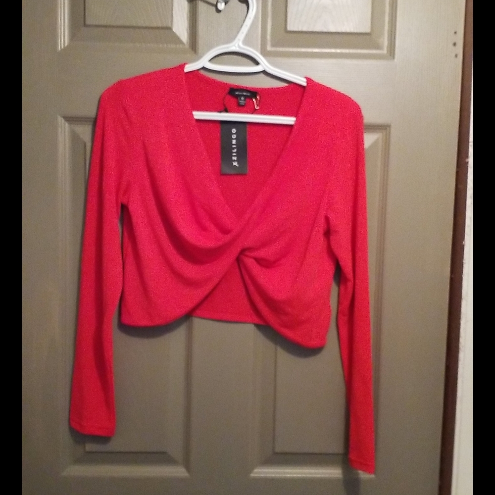 NWT Red Crop Top..